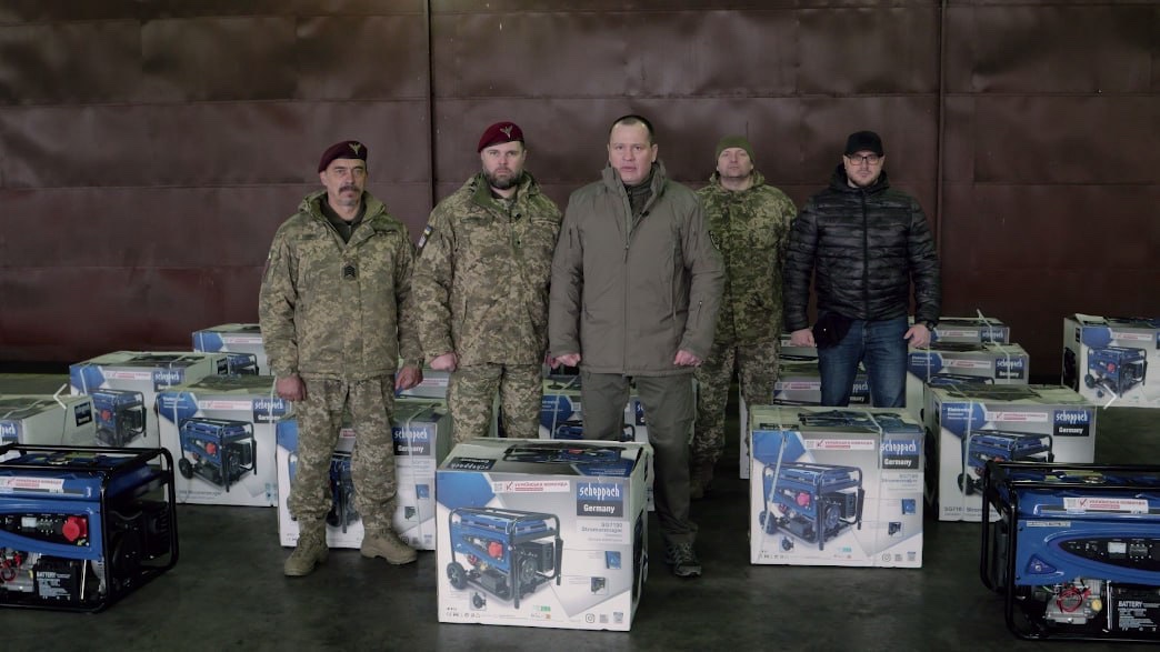 Волонтери «Української команди» допомогли забезпечити 81-шу бригаду ДШВ генераторами