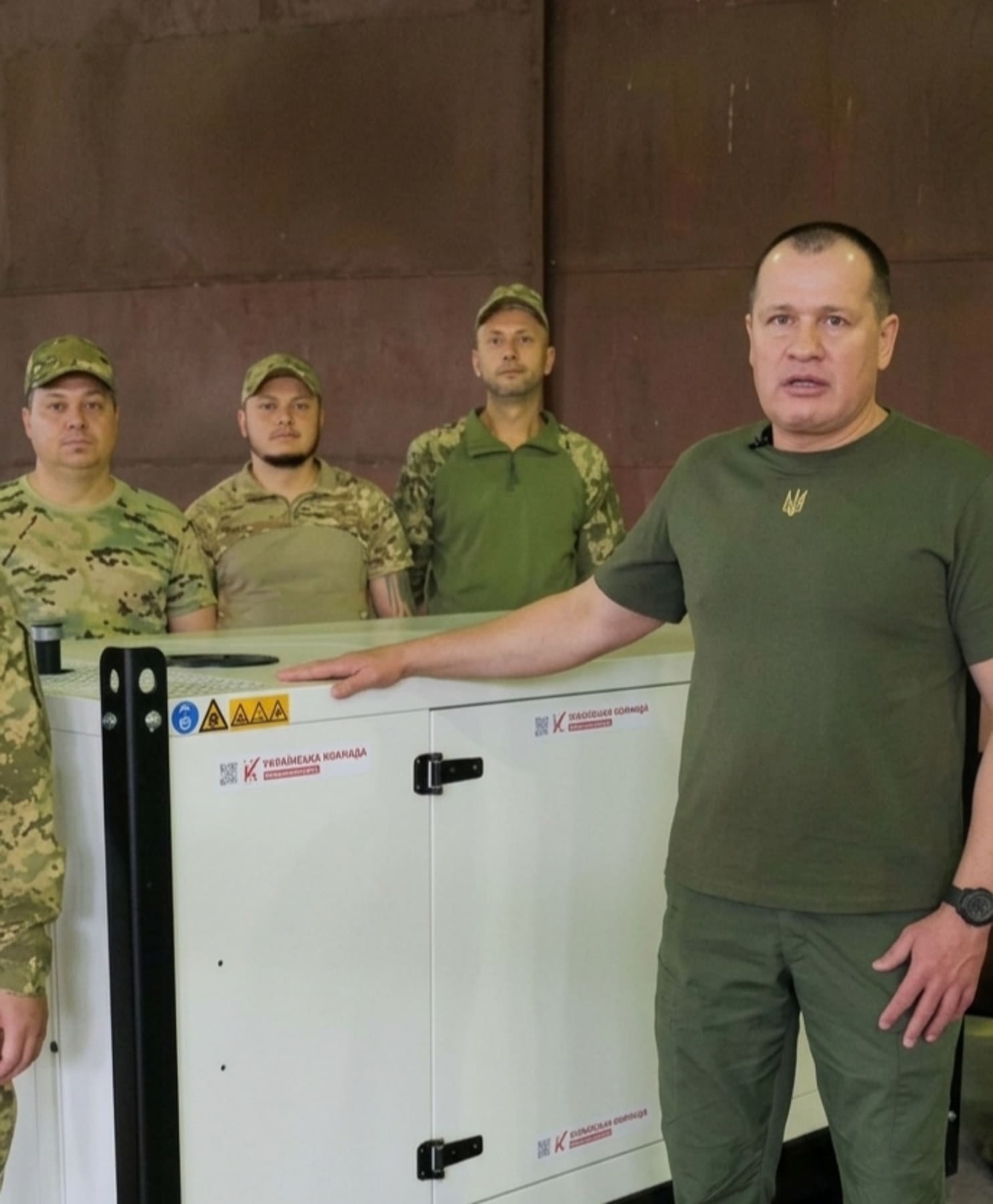 «Українська команда» передала великий генератор 33-му штурмовому полку